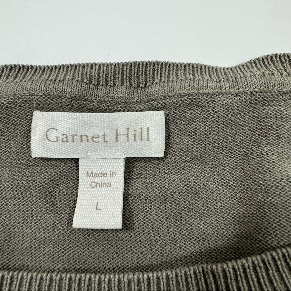 Garnet Hill Boxy Fit Sweater Silk Blend Slouchy - Picture 4 of 6